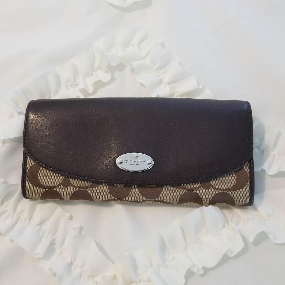 Coach Slim Envelope Wallet in Signature Canvas
